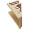 Ekena Millwork 10"W x 10"D x 20"H Wide Highland Rough Cedar Woodgrain TimberThane Corbel, Primed Tan CORUR10X10X20HLDRCPR - alternate 3